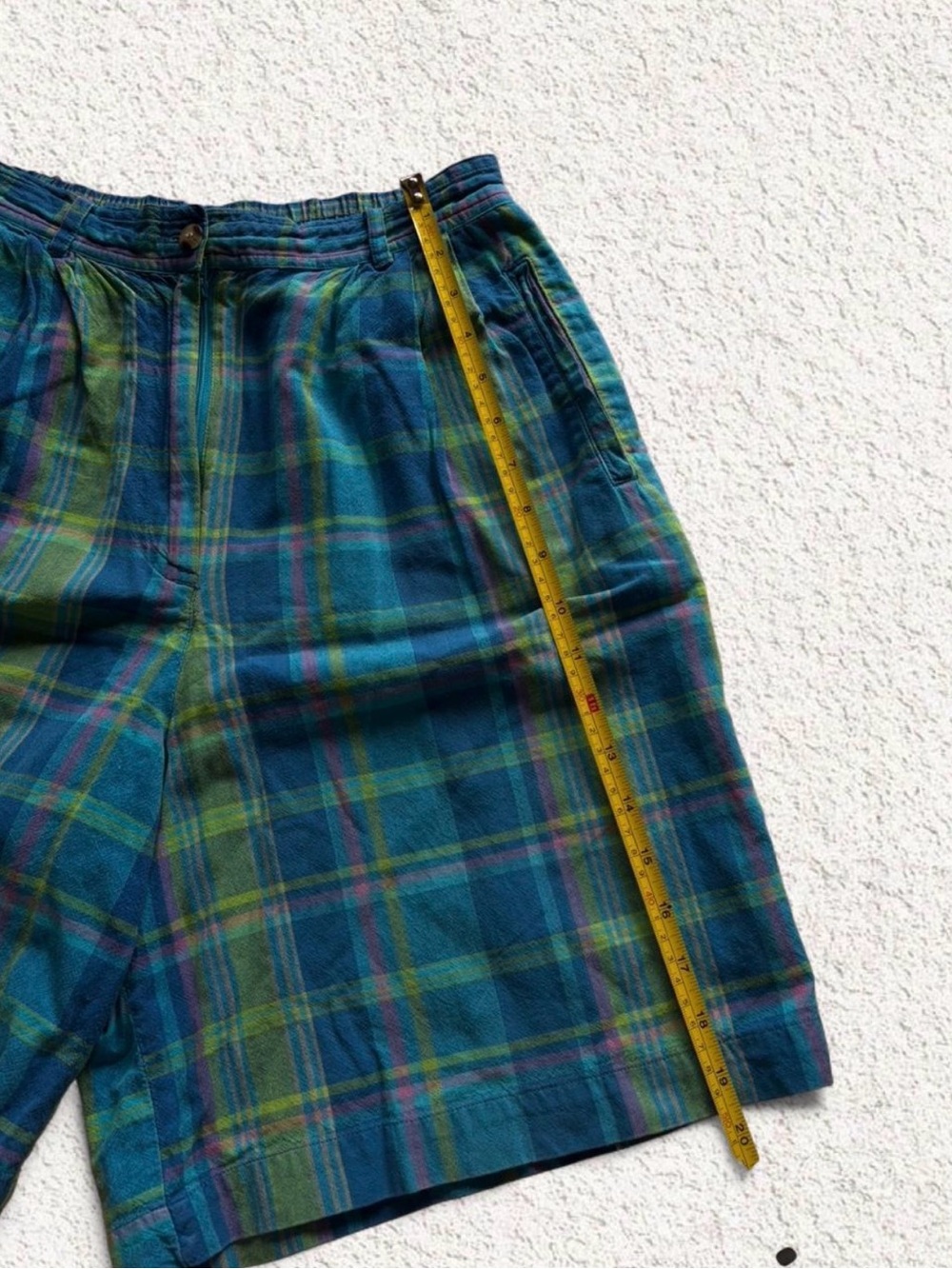 Target Men’s Plaid Shorts in Blue & Green - Picture 5 of 5
